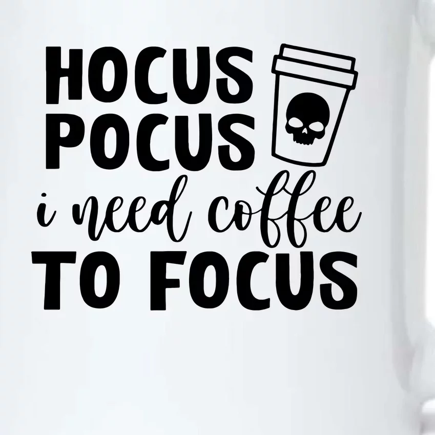 I Need Coffee To Focus Black Color Changing Mug