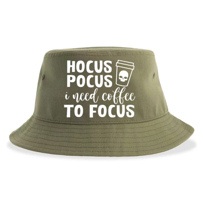 I Need Coffee To Focus Sustainable Bucket Hat