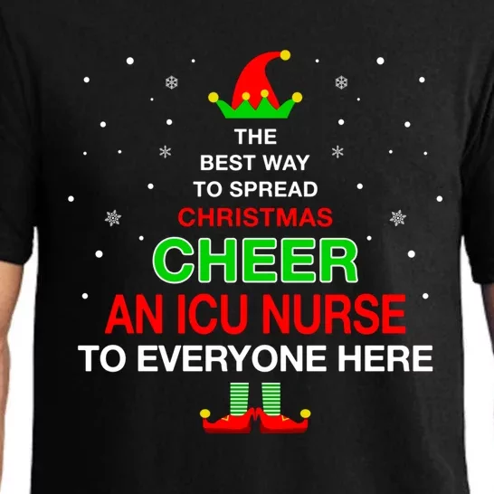 Icu Nurses Christmas Elf Gift Pajama Set