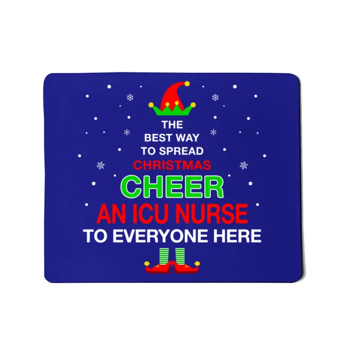 Icu Nurses Christmas Elf Gift Mousepad