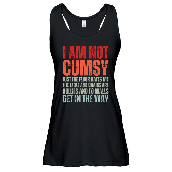 Im Not Clumsy Funny Sarcastic Sarcasm Funny Quote Ladies Essential Flowy Tank