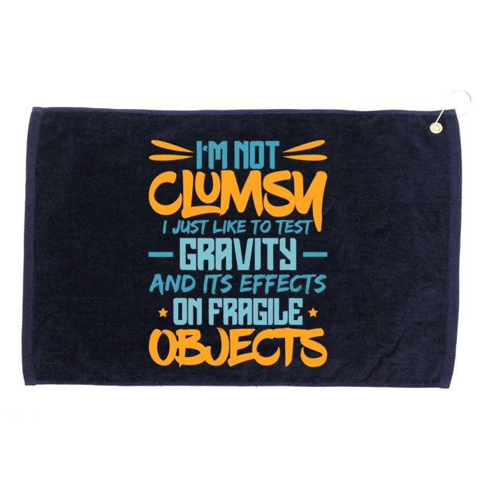 IM Not Clumsy Funny Sayings Sarcastic Boy Girl Grommeted Golf Towel