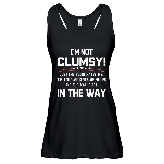 Im Not Clumsy Sarcastic Funny Saying Ladies Essential Flowy Tank