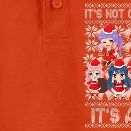 Its Not Cartoons Its Anime Ugly Christmas Dry Zone Grid Performance Polo