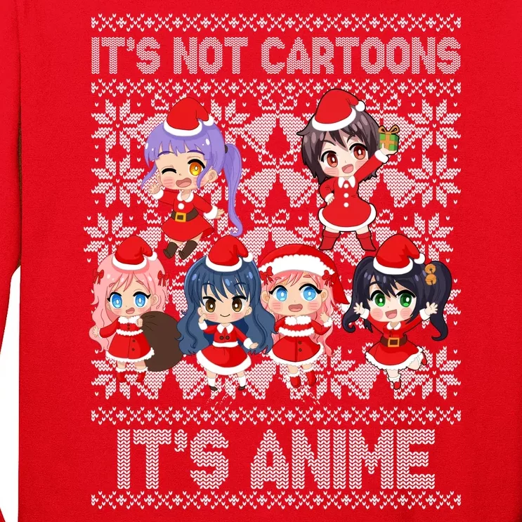 Its Not Cartoons Its Anime Ugly Christmas Long Sleeve Shirt