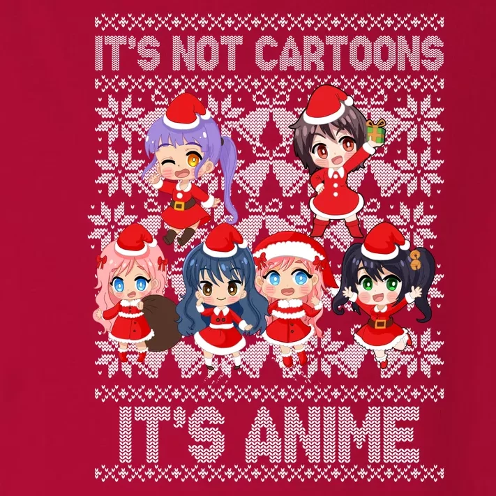 Its Not Cartoons Its Anime Ugly Christmas Toddler Long Sleeve Shirt