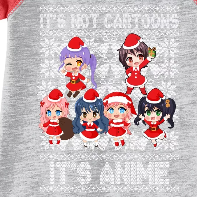 Its Not Cartoons Its Anime Ugly Christmas Infant Baby Jersey Bodysuit