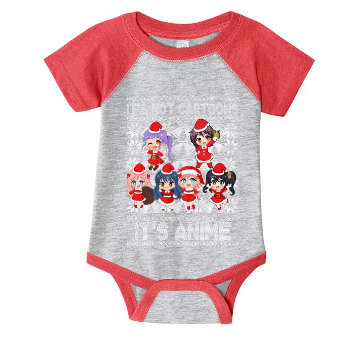 Its Not Cartoons Its Anime Ugly Christmas Infant Baby Jersey Bodysuit