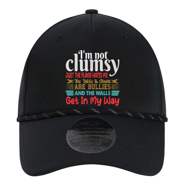 Im Not Clumsy Sarcastic Funny Saying Performance The Dyno Cap