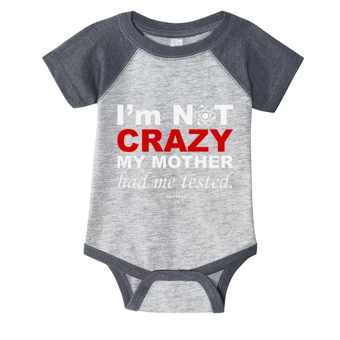 IM Not Crazy Sheldon Funny Infant Baby Jersey Bodysuit