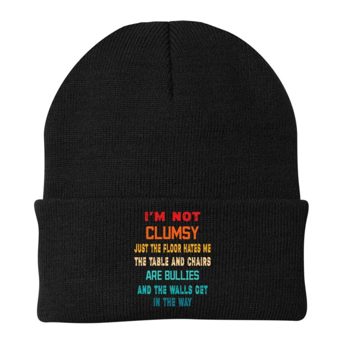 Im Not Clumsy Funny Sarcasm Gift Funny Sarcarm Knit Cap Winter Beanie