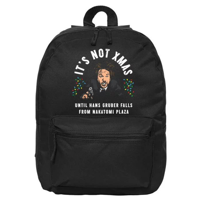 Its Not Christmas Until Hans Gruber Falls 16 in Basic Backpack