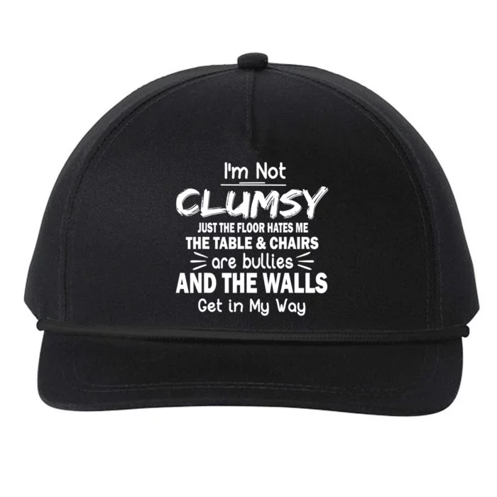 I'm Not Clumsy Funny Sayings Sarcastic Quotes Snapback Five-Panel Rope Hat