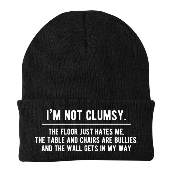 Im Not Clumsy Funny Saying Sarcastic Novelty Design Knit Cap Winter Beanie