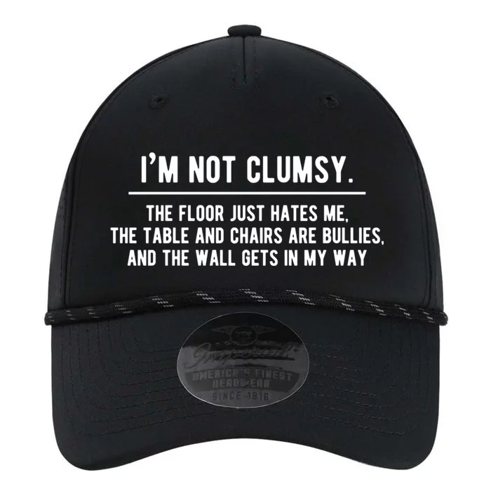 Im Not Clumsy Funny Saying Sarcastic Novelty Design Performance The Dyno Cap