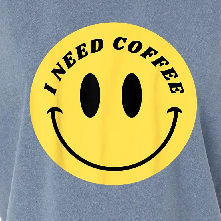 I Need Coffee Garment-Dyed Women's Muscle Tee