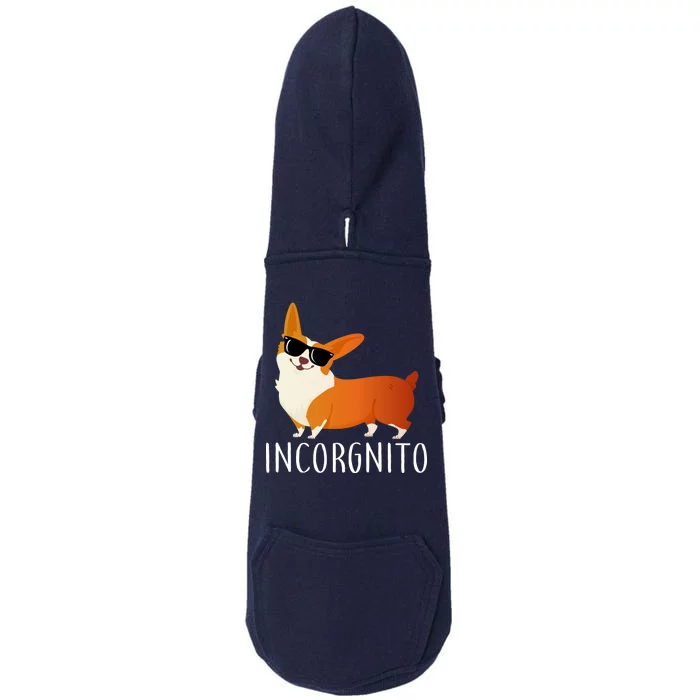 Incorgnito Corgi Dog Doggie 3-End Fleece Hoodie