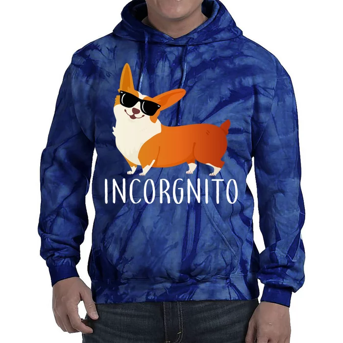 Incorgnito Corgi Dog Tie Dye Hoodie