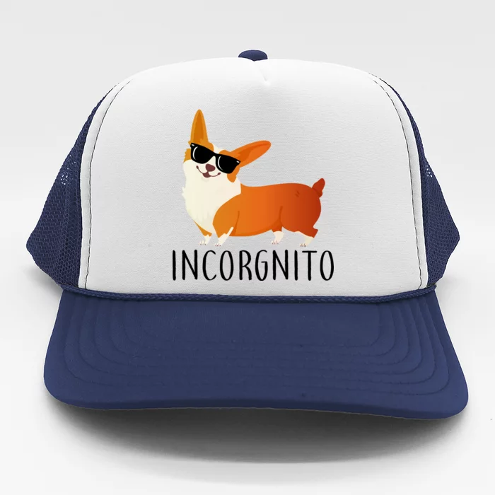 Incorgnito Corgi Dog Trucker Hat