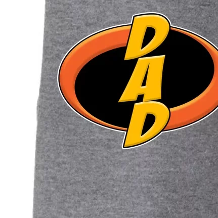 Incredible Dad Family Superhero Doggie 3-End Fleece Hoodie