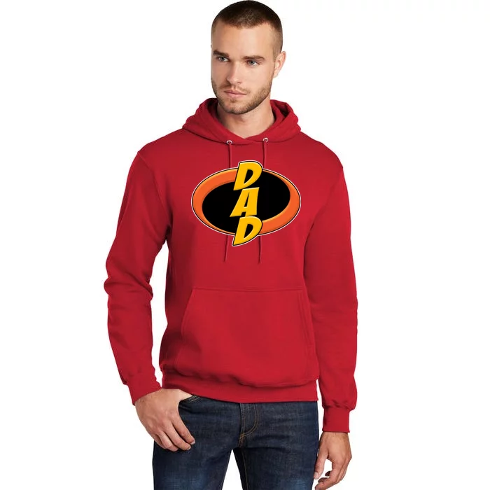 Incredible Dad Family Superhero Tall Hoodie