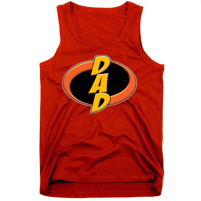 Incredible Dad Family Superhero Tank Top