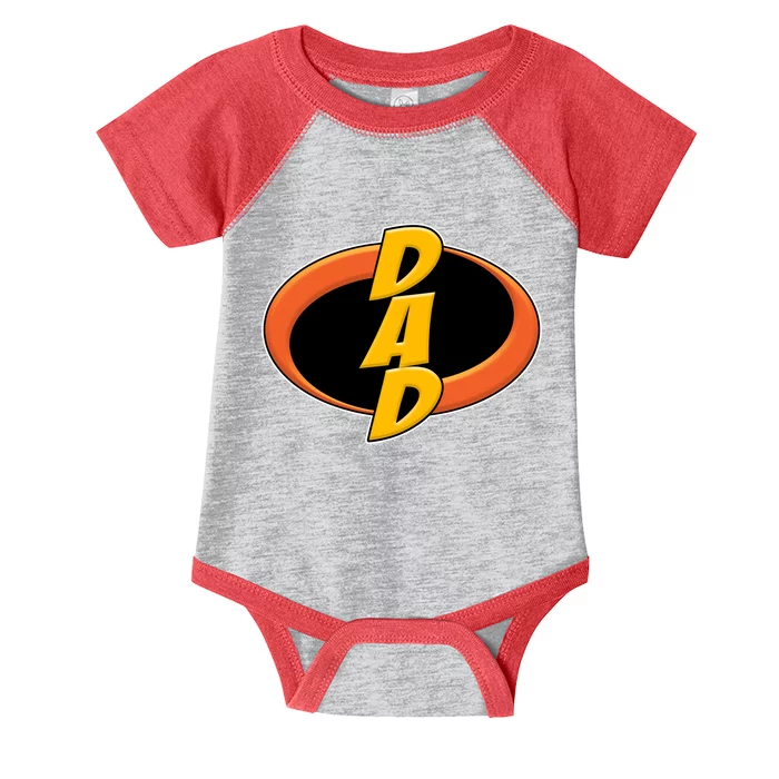 Incredible Dad Family Superhero Infant Baby Jersey Bodysuit