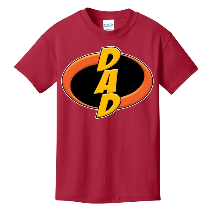 Incredible Dad Family Superhero Kids T-Shirt