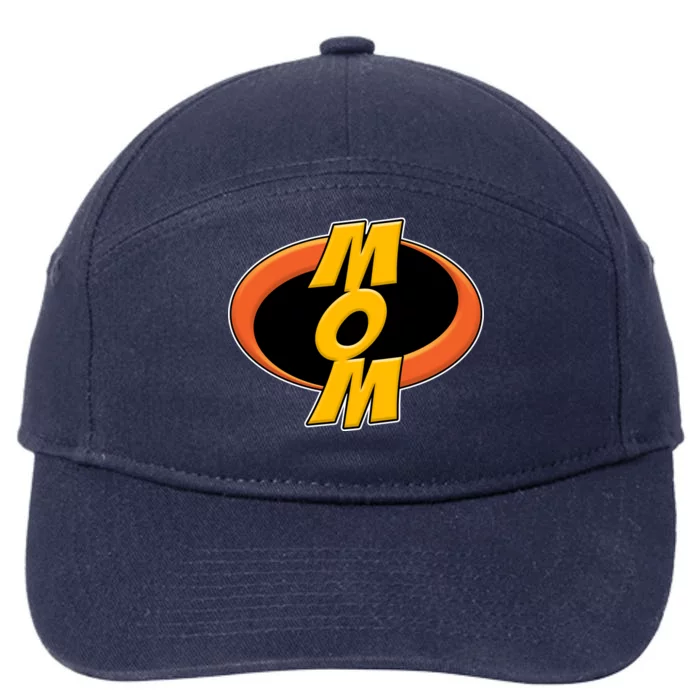 Incredible Mom Family Superhero 7-Panel Snapback Hat