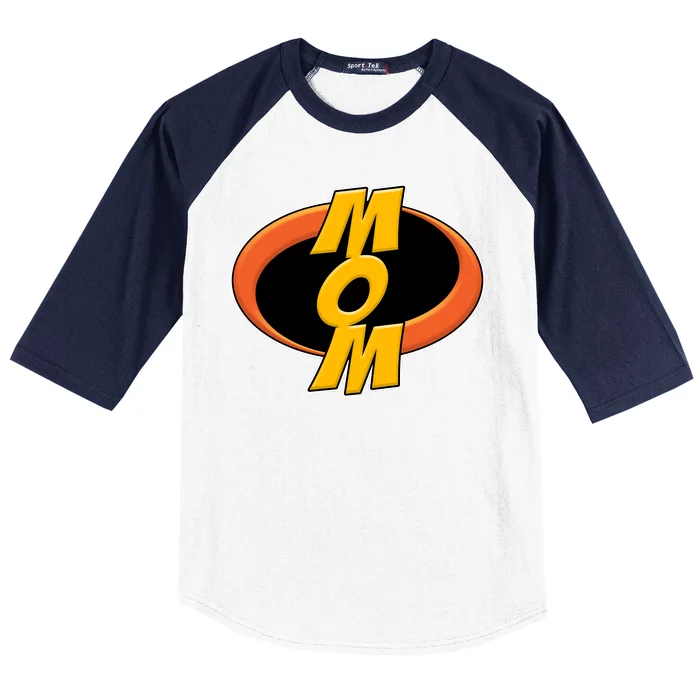 Incredible Mom Family Superhero Baseball Sleeve Shirt