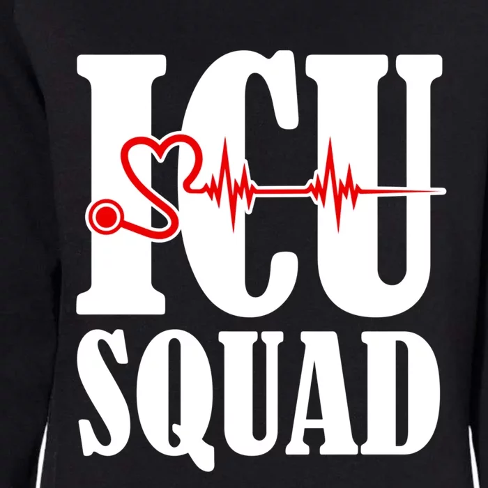 Icu Nurse Designs Icu Squad Gift Womens California Wash Sweatshirt