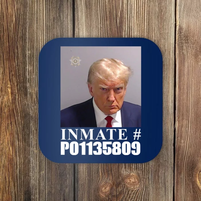 Inmate Number Donald Trump Mugshot Coaster