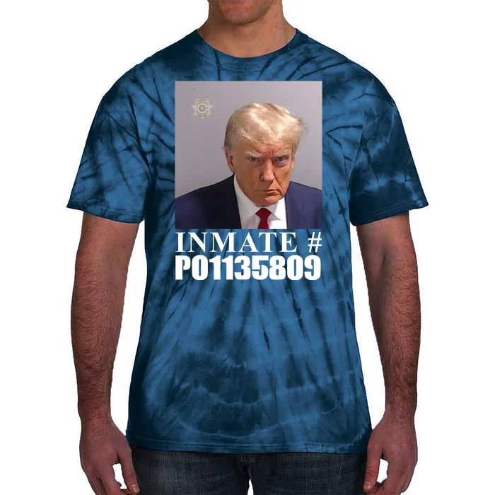 Inmate Number Donald Trump Mugshot Tie-Dye T-Shirt