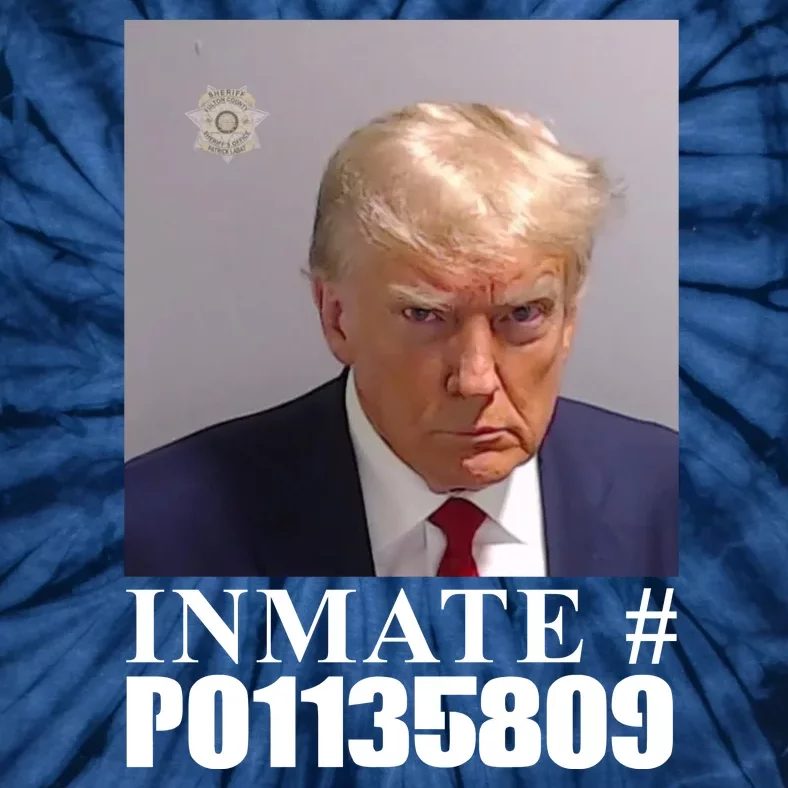 Inmate Number Donald Trump Mugshot Tie-Dye T-Shirt