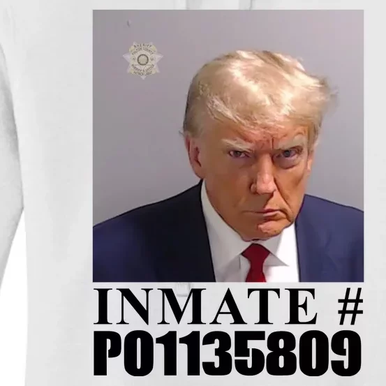 Inmate Number Donald Trump Mugshot Women's Pullover Hoodie