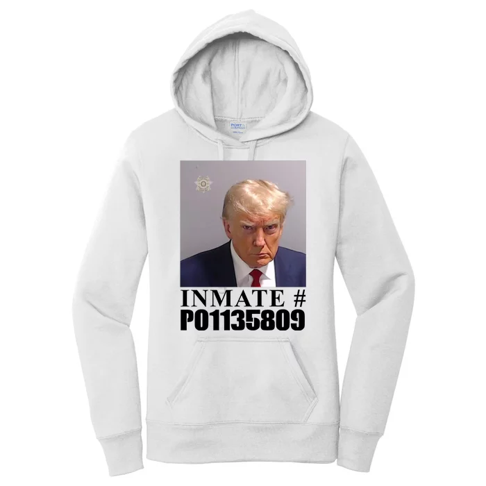 Inmate Number Donald Trump Mugshot Women's Pullover Hoodie