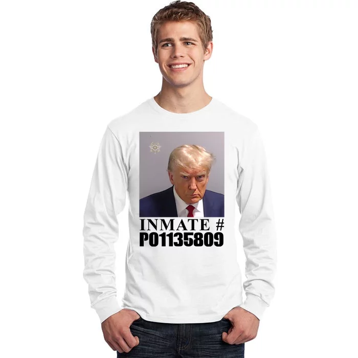 Inmate Number Donald Trump Mugshot Tall Long Sleeve T-Shirt