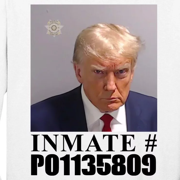 Inmate Number Donald Trump Mugshot Tall Long Sleeve T-Shirt