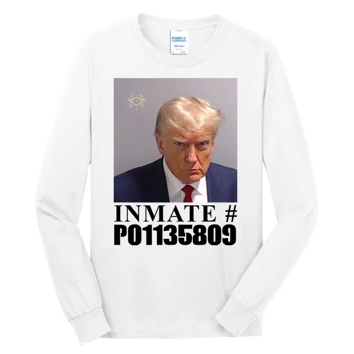 Inmate Number Donald Trump Mugshot Tall Long Sleeve T-Shirt