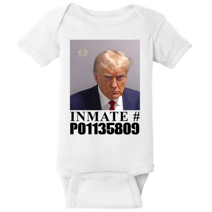 Inmate Number Donald Trump Mugshot Baby Bodysuit