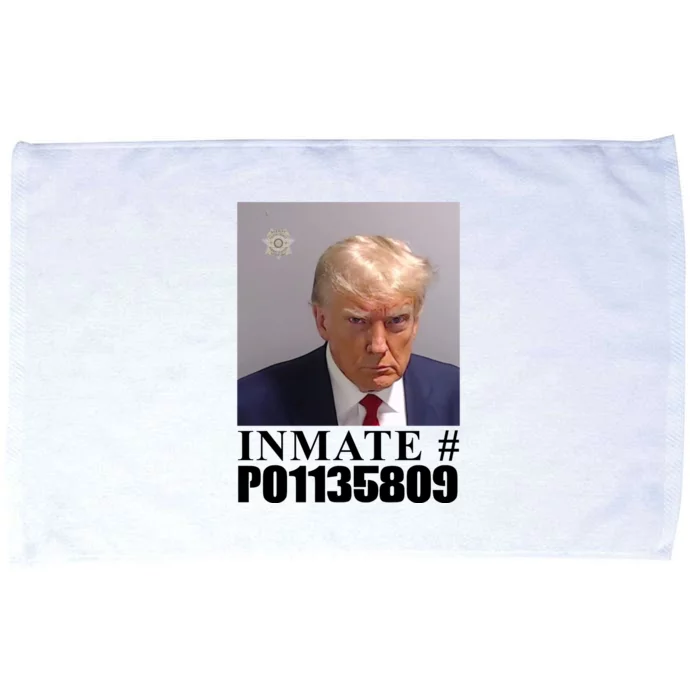 Inmate Number Donald Trump Mugshot Microfiber Hand Towel