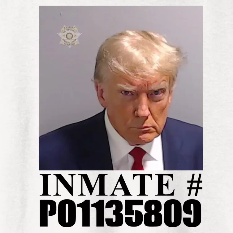 Inmate Number Donald Trump Mugshot Women's Crop Top Tee