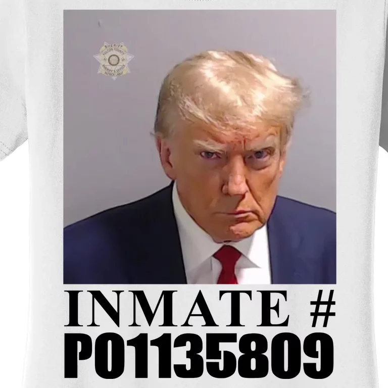 Inmate Number Donald Trump Mugshot Women's T-Shirt