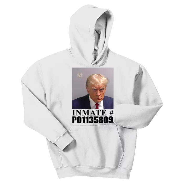 Inmate Number Donald Trump Mugshot Kids Hoodie