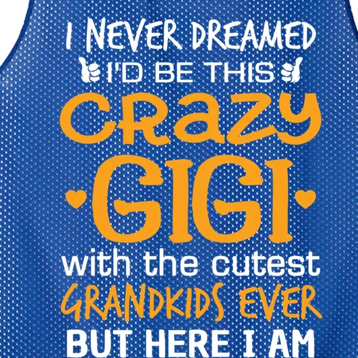 I Never Dreamed Id Be This Crazy Gigi With Grand Meaningful Gift Mesh Reversible Basketball Jersey Tank