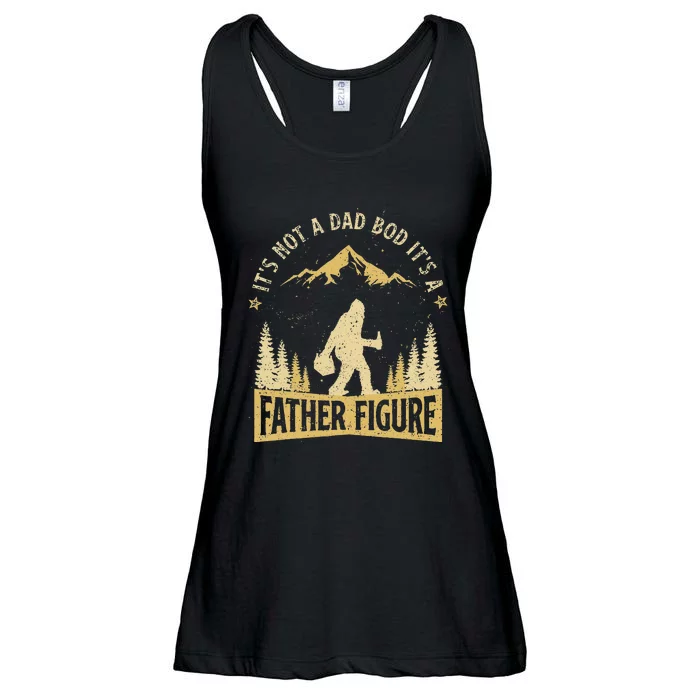 Its Not Dad Bod Its Father Figure Fathers Day Beer Bigfoot Ladies Essential Flowy Tank