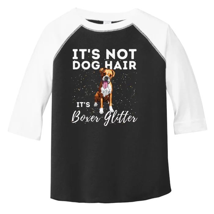 It's Not Dog Hair It's Boxer Glitter German Boxer Dog Owner Toddler Fine Jersey T-Shirt