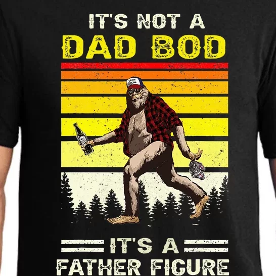 Its Not Dad Bod Funny Bigfoot Dad Sasquatch Pajama Set