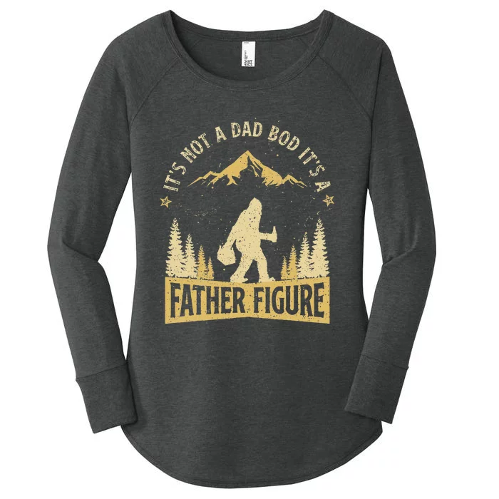 Its Not Dad Bod Its Father Figure Fathers Day Beer Bigfoot Women's Perfect Tri Tunic Long Sleeve Shirt