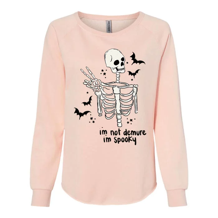 IM Not Demure IM Spooky Womens California Wash Sweatshirt